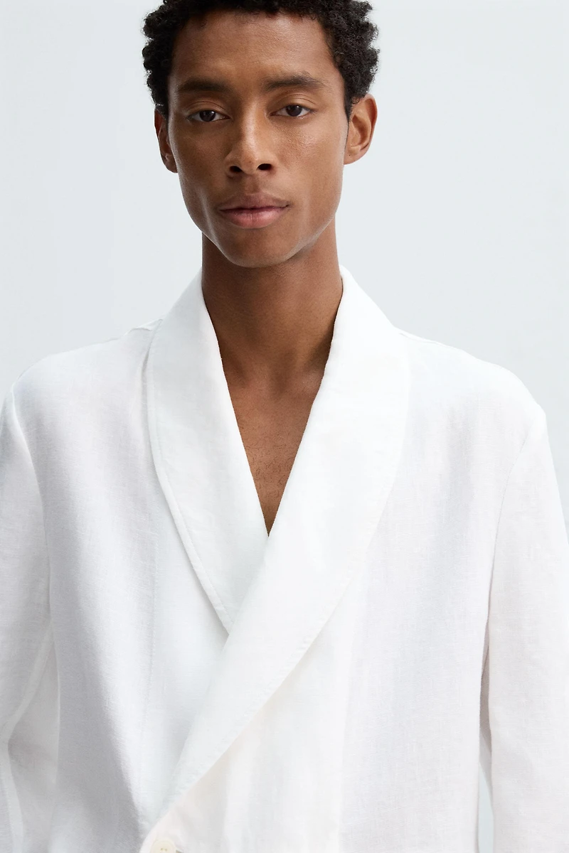 RELAXED FIT LINEN BLAZER