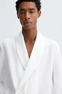 RELAXED FIT LINEN BLAZER