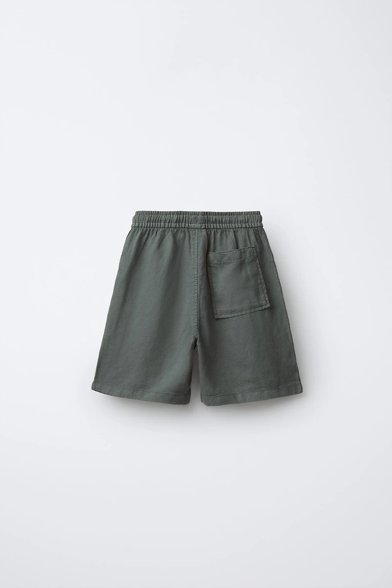 SHORT FLUIDE AVEC LIN