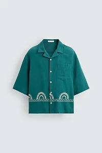 EMBROIDERED BORDER SHIRT