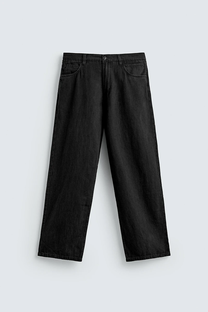 LIGHTWEIGHT LOOSE WIDE FIT JEANS
