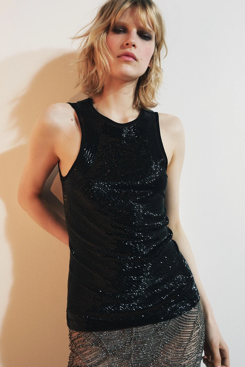 COMBINATION BEADED TOP