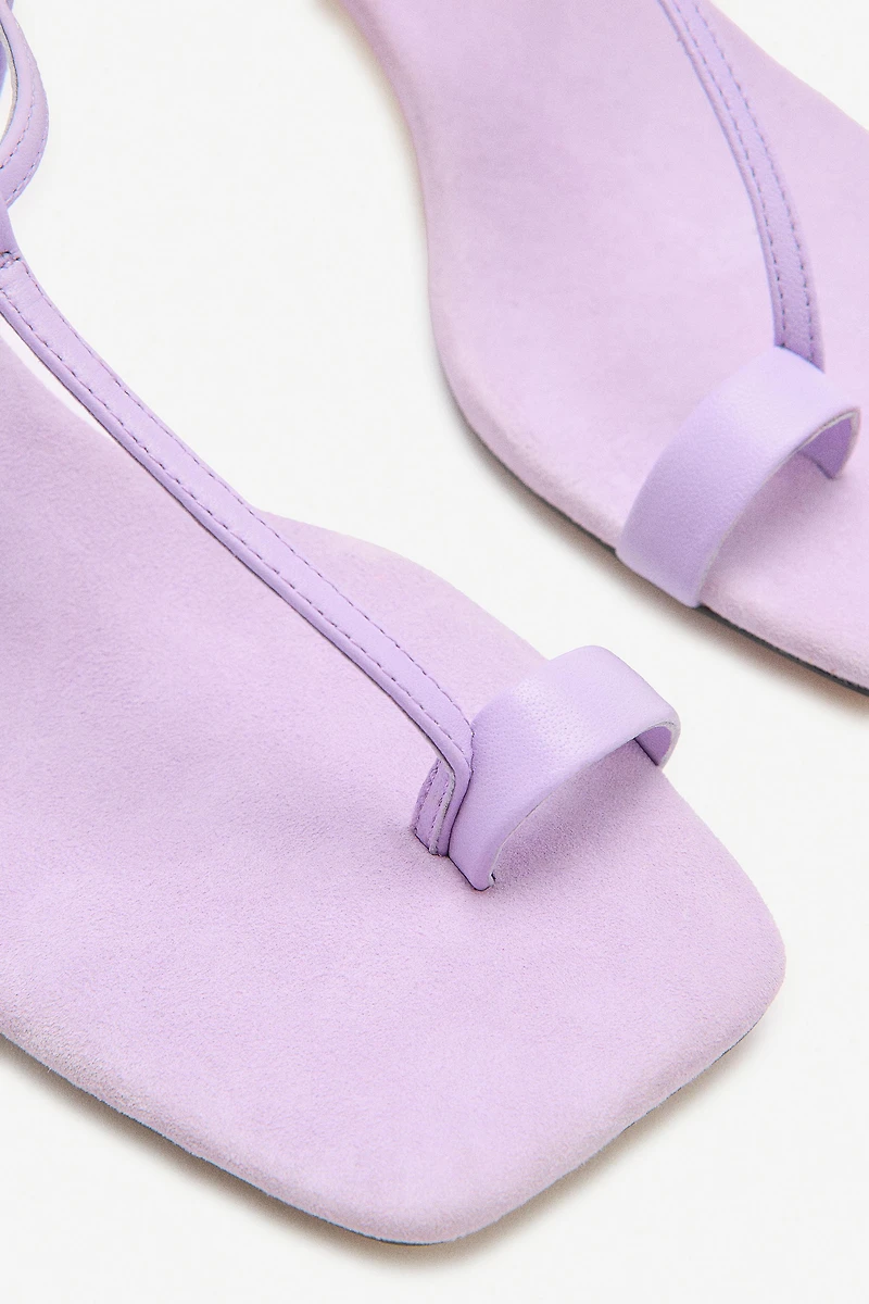 LIMITED EDITION SPLIT LEATHER SANDALS