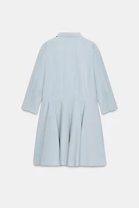 ZW COLLECTION PLEATED SHIRT DRESS