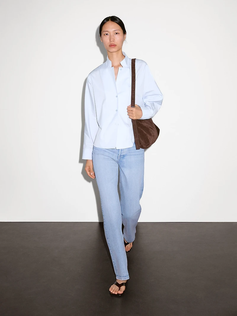 100% cotton poplin shirt