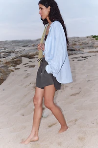 LINEN BOXER SHORTS