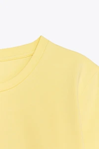 CROPPED STRETCH T-SHIRT
