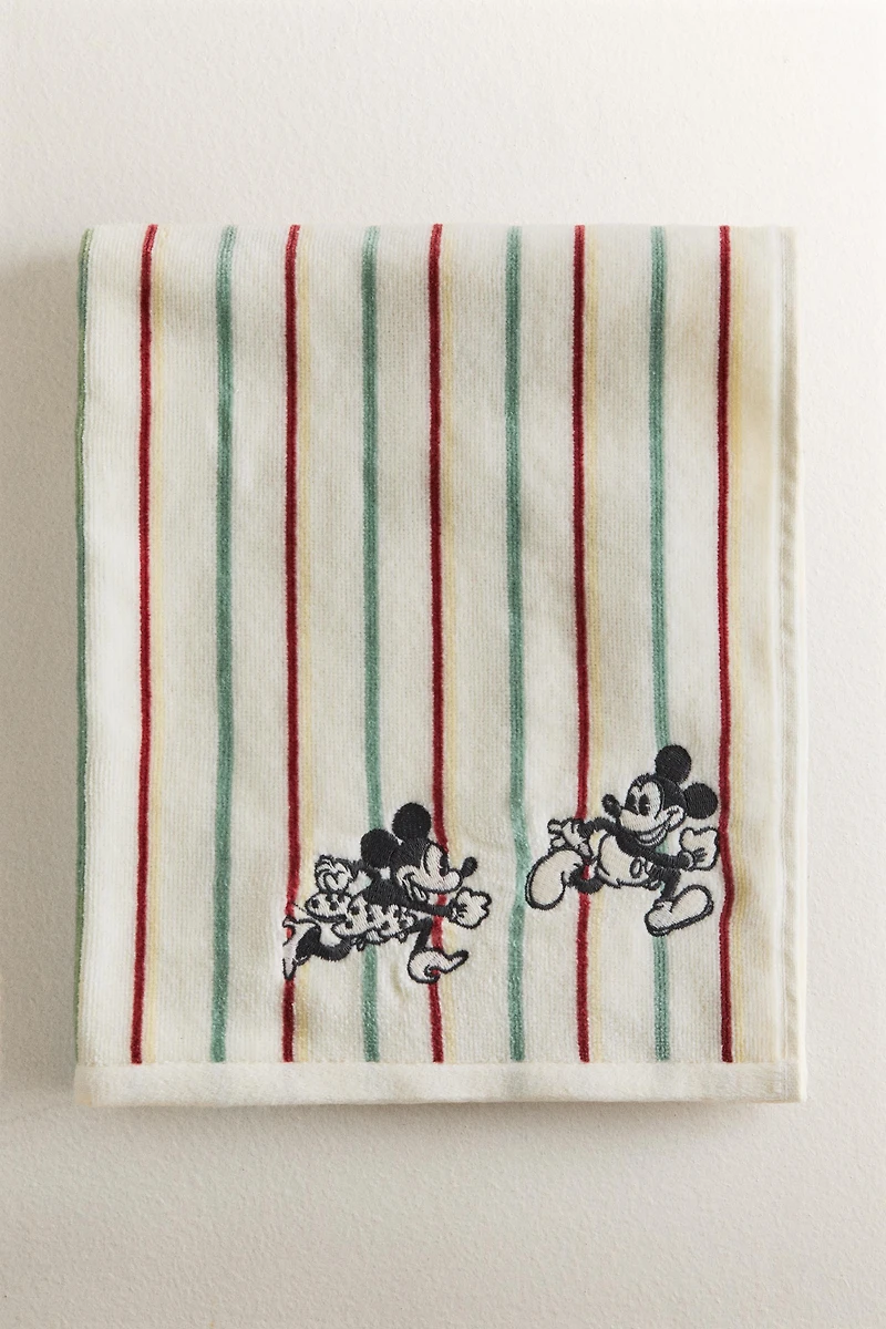 SERVIETTE DE BAIN ENFANT VELOURS MICKEY & MINNIE ©DISNEY