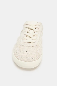 FABRIC COLLAPSIBLE HEEL SNEAKERS
