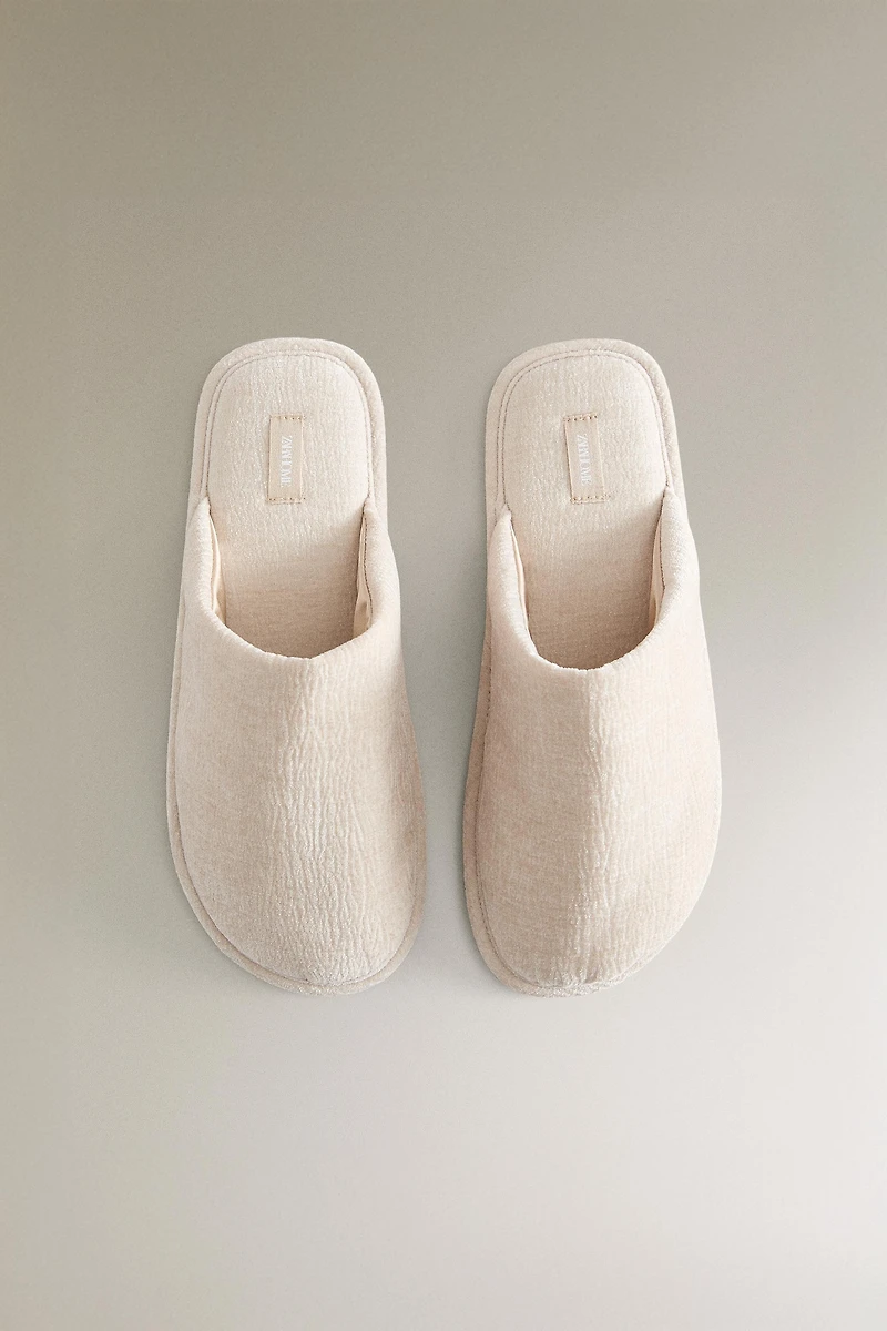 VELVET MULE SLIPPERS