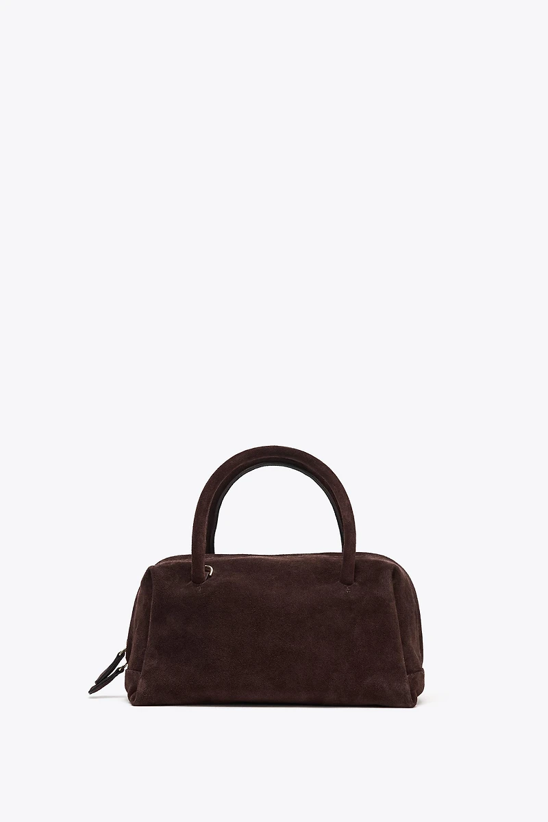 SPLIT LEATHER BOWLING BAG
