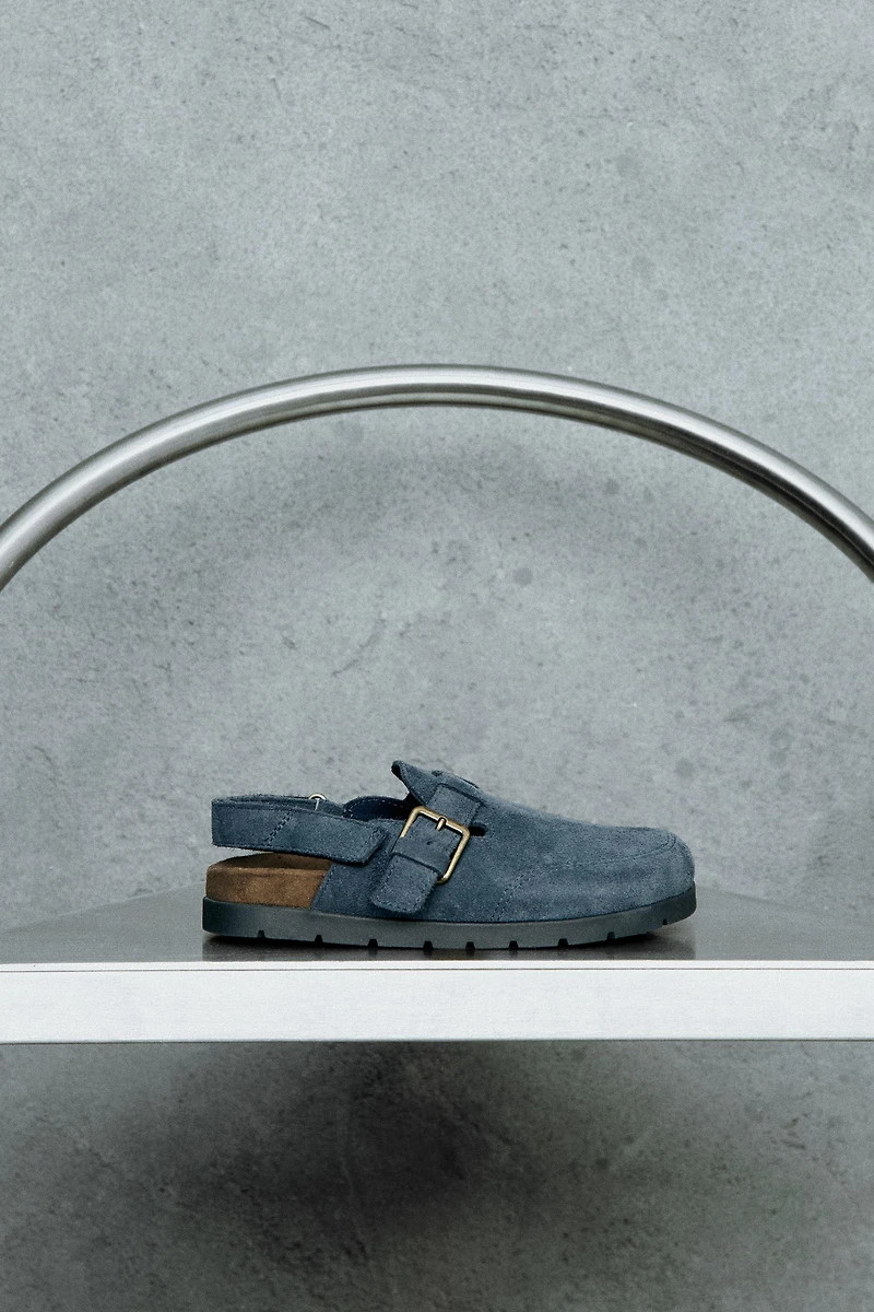 STORIESZ - SPLIT LEATHER CLOGS