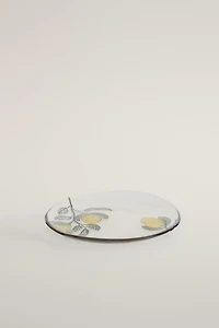 ASSIETTE À DESSERT VERRE CITRONS
