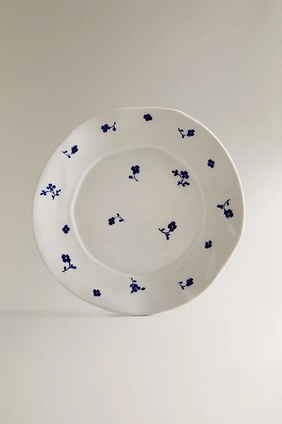 ASSIETTE À DESSERT PORCELAINE FLEUR