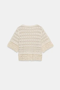 POINTELLE KNIT TOP