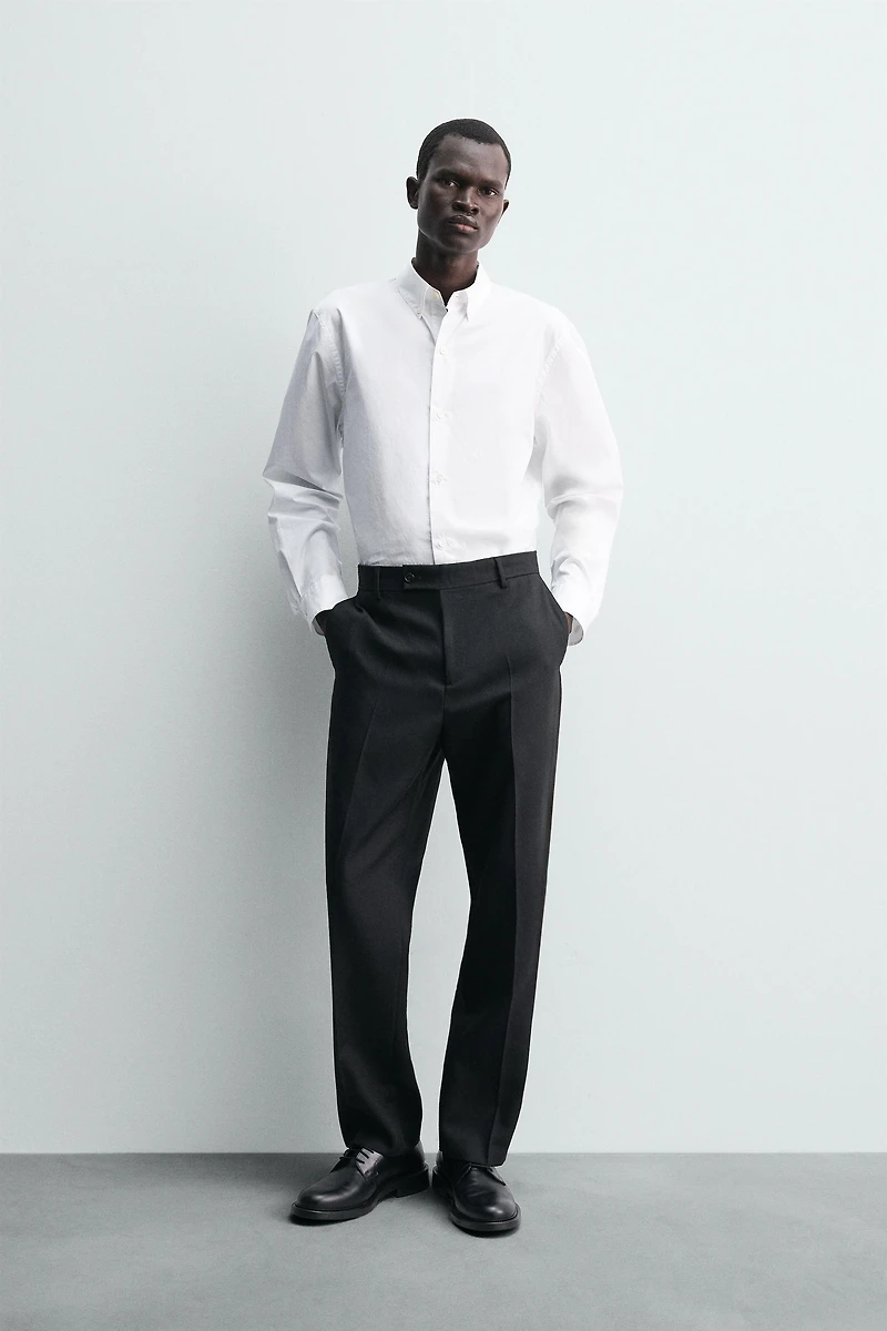 CHEMISE REGULAR FIT EN POPELINE