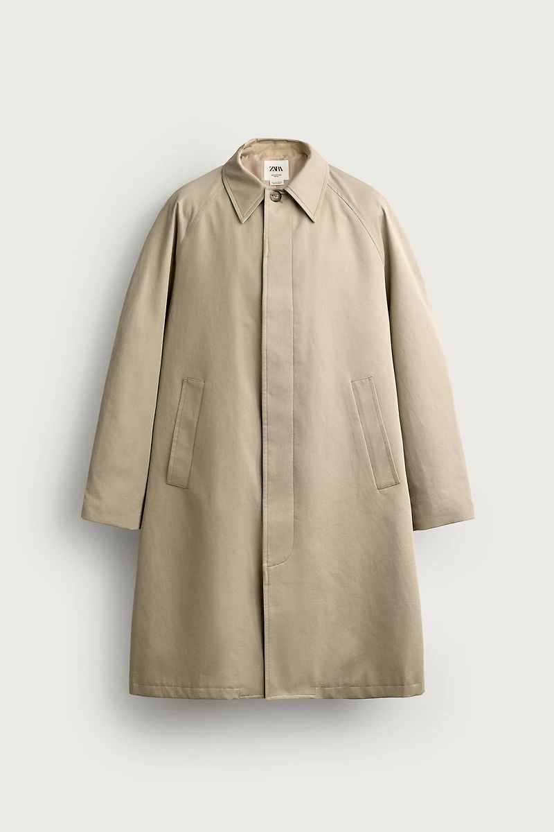 LONG RELAXED FIT TRENCH COAT
