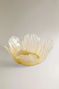 SALADIER EN VERRE FLEUR