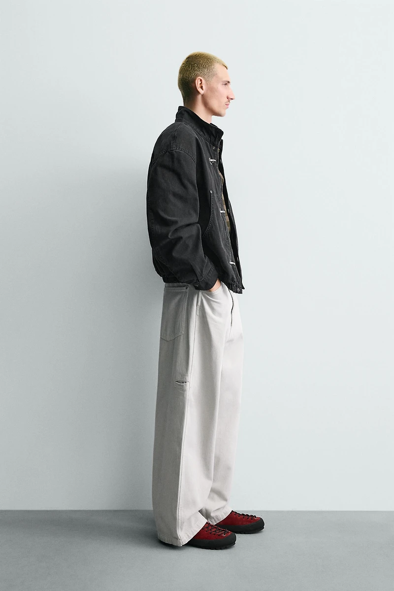 CROPPED FIT FIREMAN CLASP JACKET