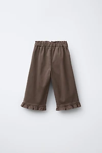 RUFFLED BAGGY PANTS