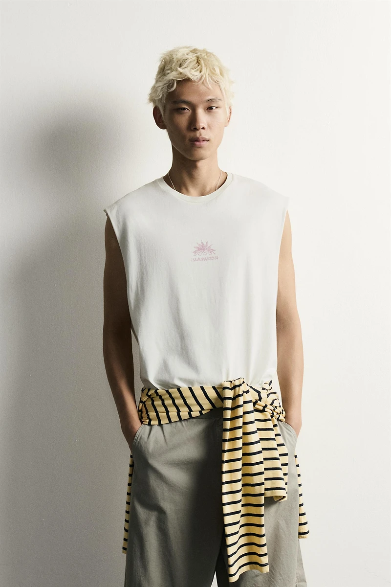 WASHED PRINT TANK TOP
