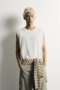 WASHED PRINT TANK TOP