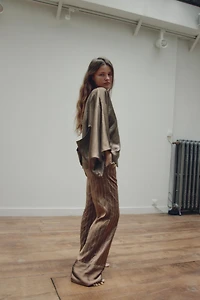 CHEMISE CROISÉE AVEC LIN