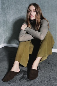 LIMITED EDITION LEATHER MULE SHOES