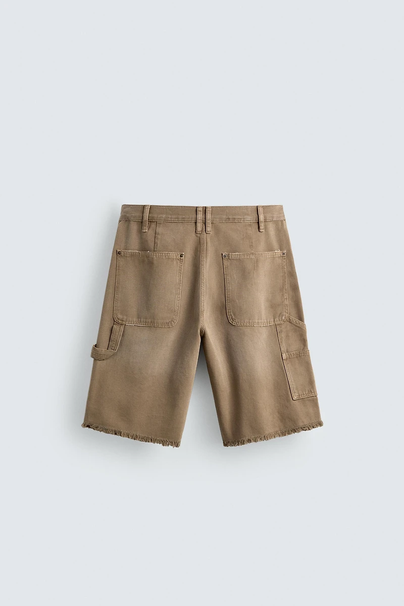 RELAXED FIT CARPENTER POCKET SHORTS