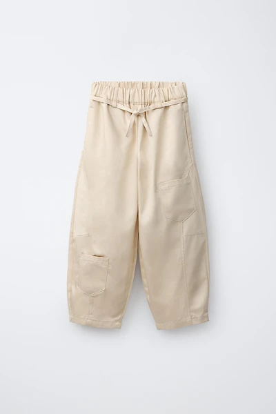 BARREL PANTS WITH POCKETS