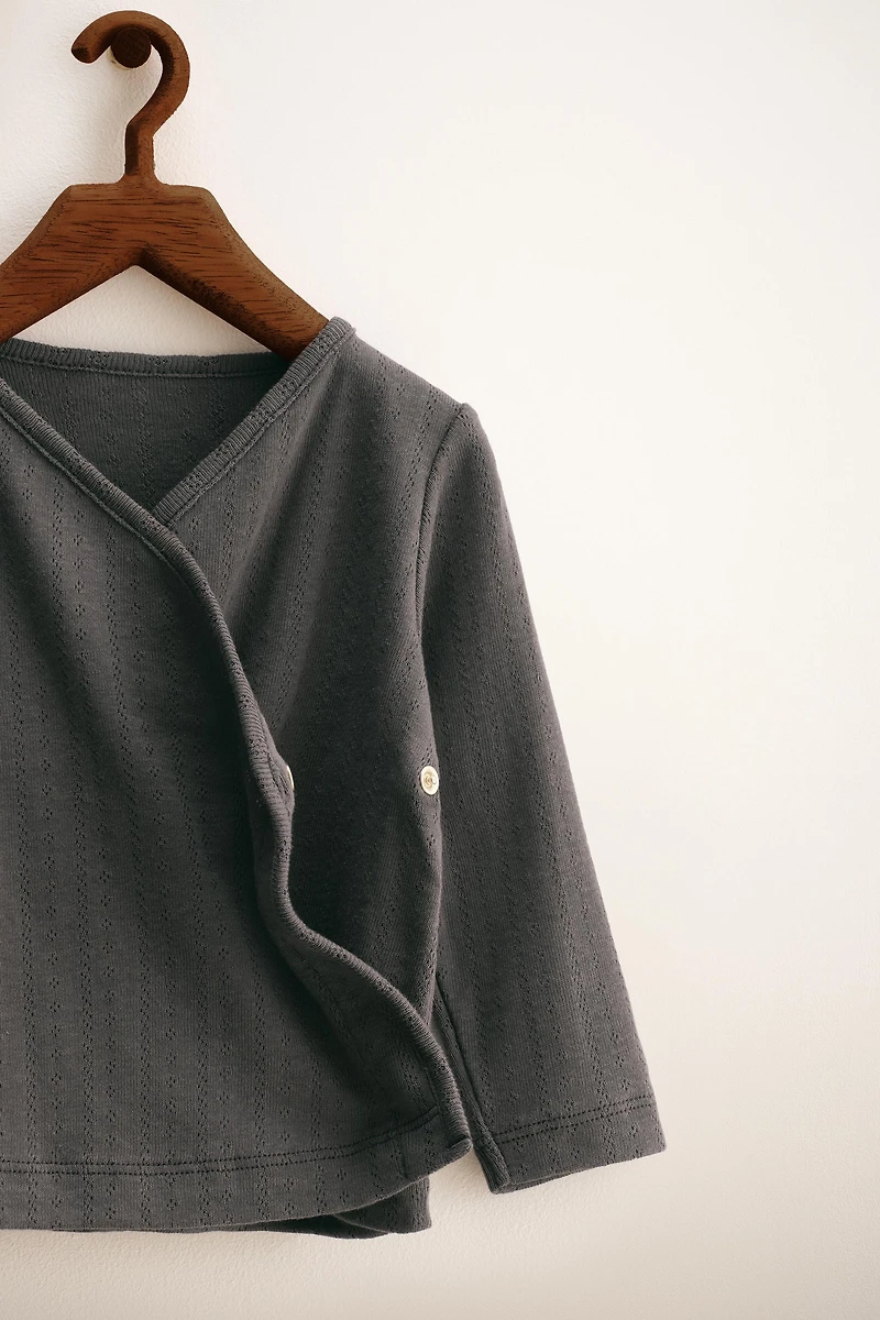 ZARA TIMELESS - POINTELLE KIMONO T-SHIRT