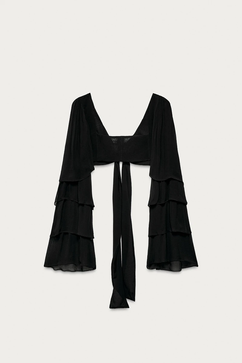 RUFFLED TOP MARISA BERENSON X ZARA