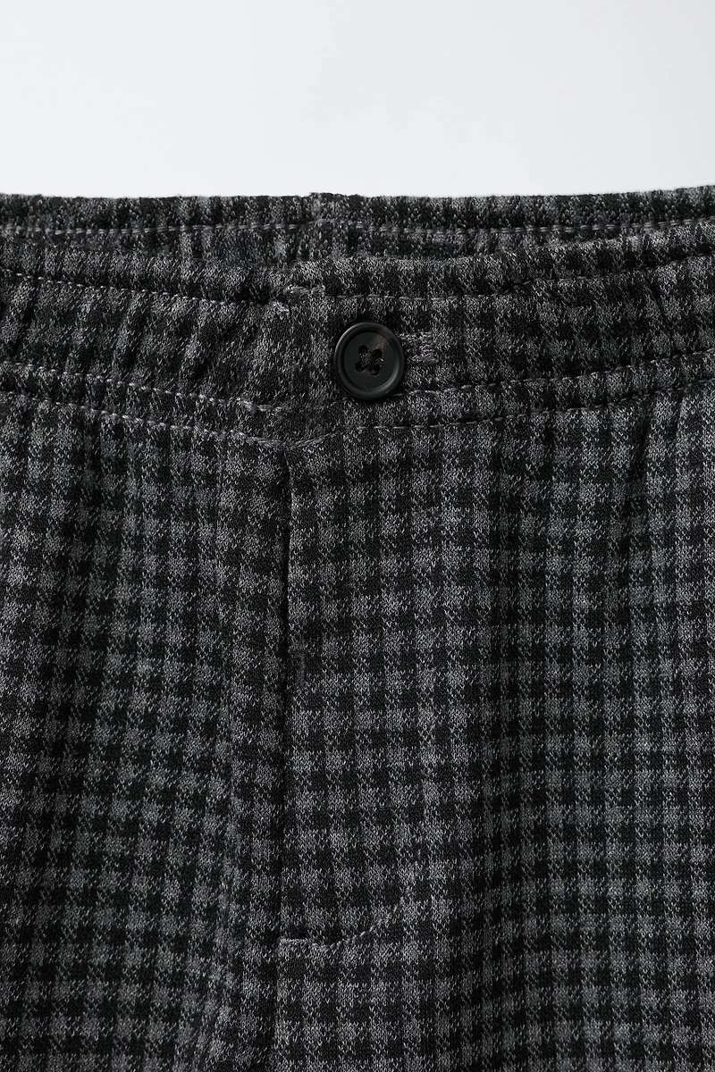 PLAID SUIT PANTS