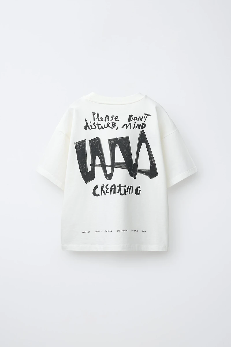 TEXT PRINTED T-SHIRT