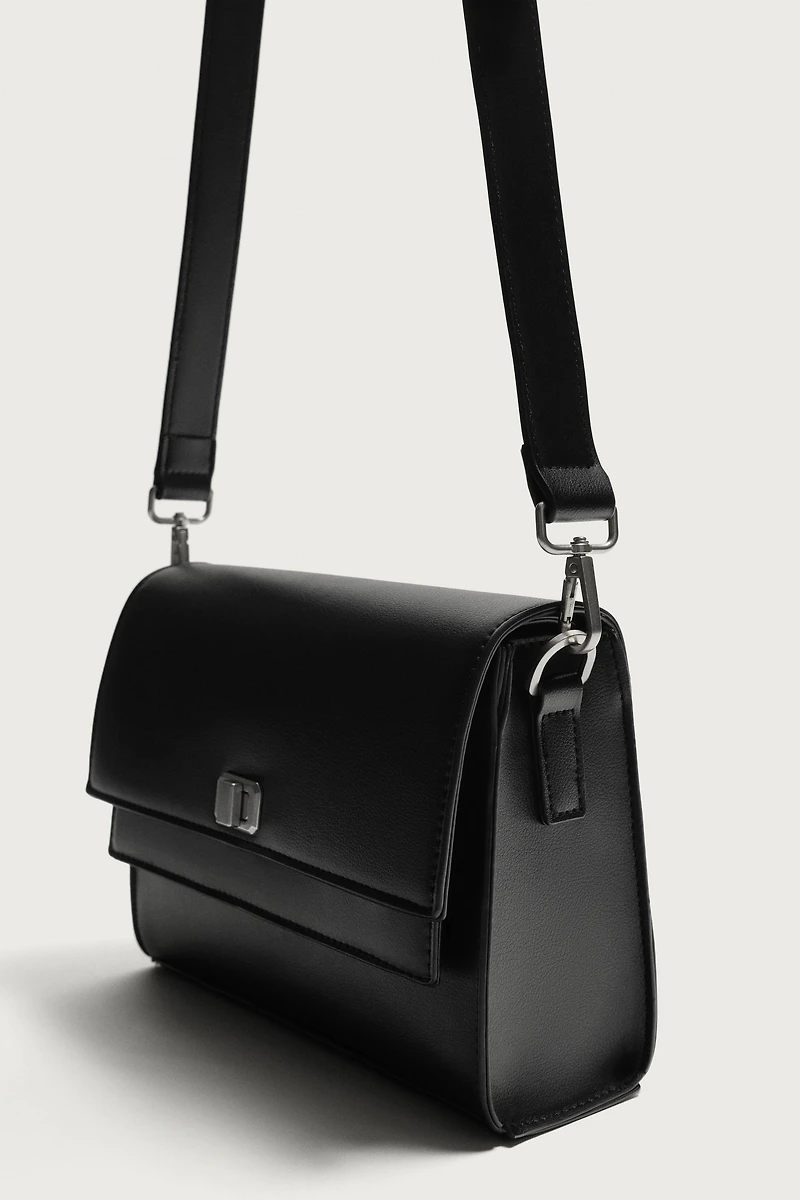 DOUBLE FLAP CROSSBODY BAG