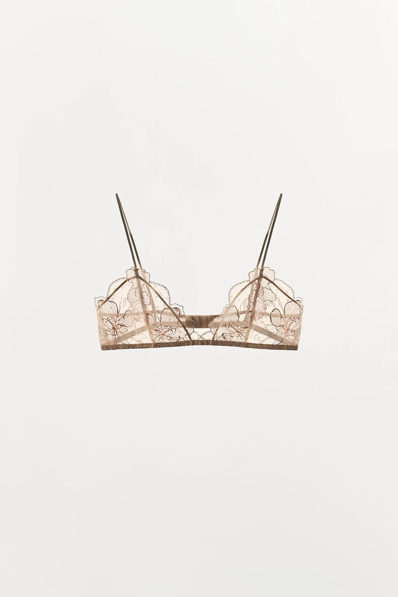 SOUTIEN-GORGE TRIANGLE EN DENTELLE
