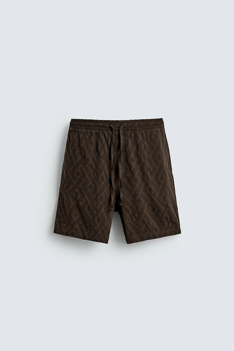 SHORT JACQUARD GÉOMÉTRIQUE