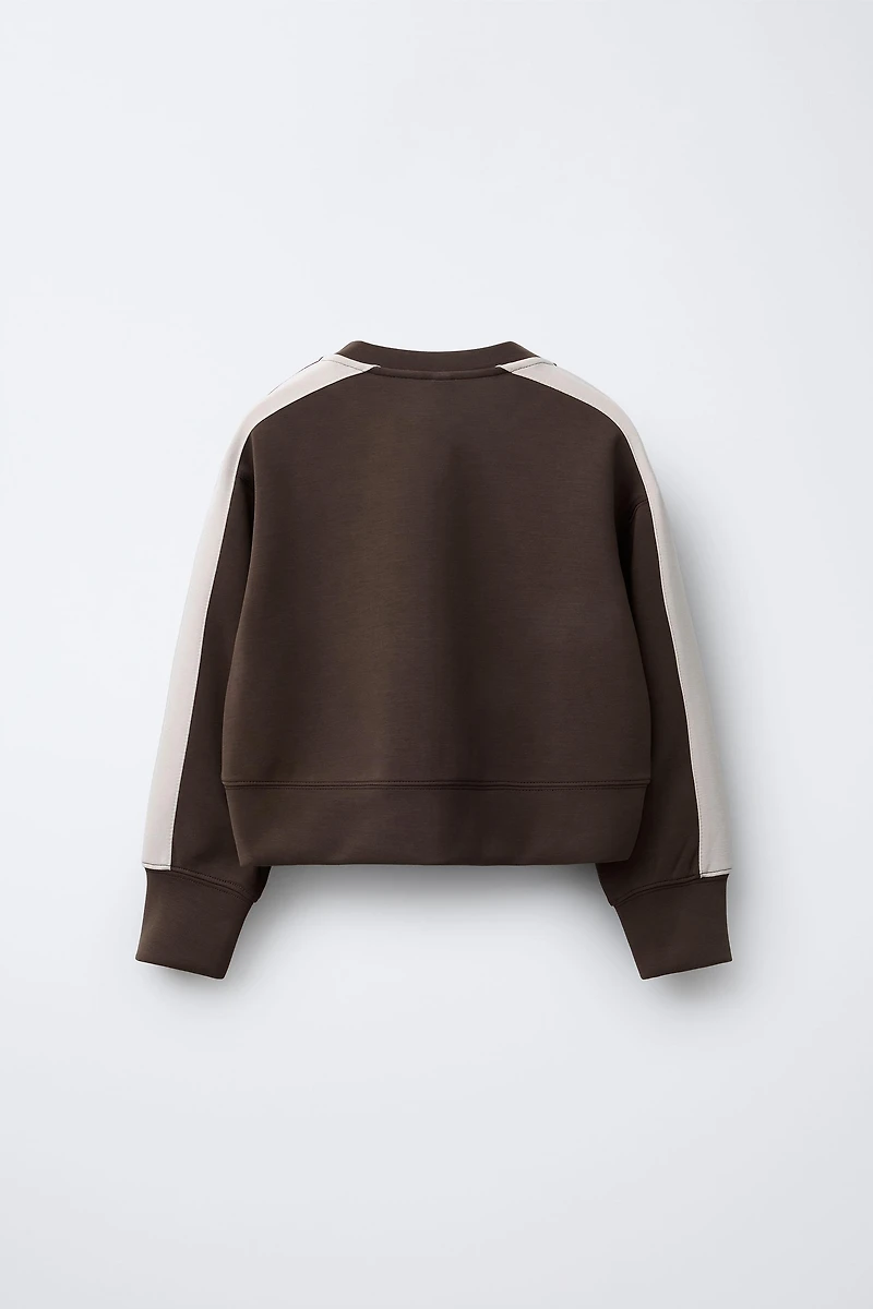 VESTE À BANDES EN MODAL