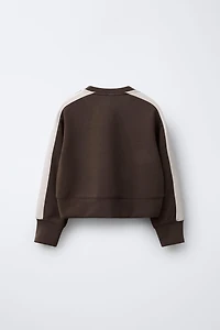 VESTE À BANDES EN MODAL