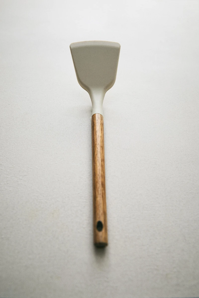 SPATULE EN SILICONE ET EN BOIS