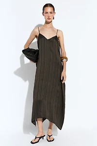 Asymmetrical flowing midi dress