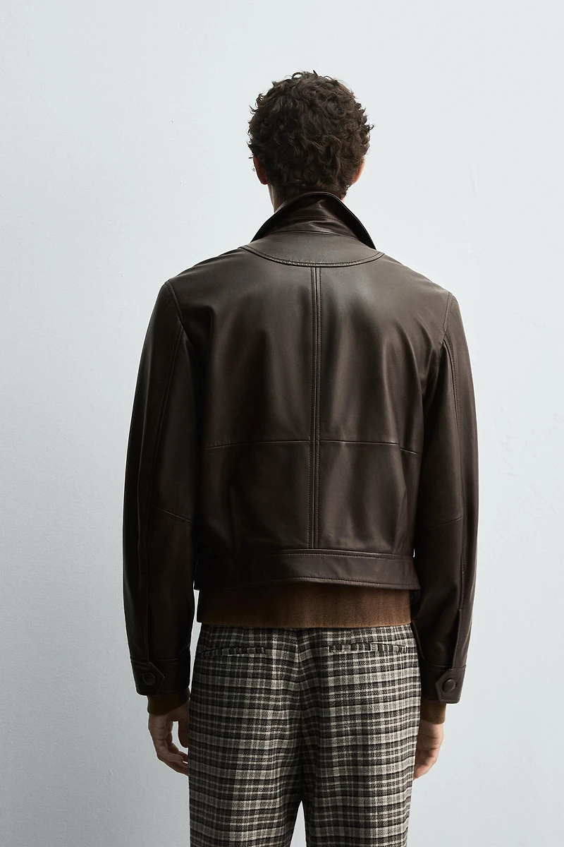 LEATHER JACKET HARRY LAMBERT FOR ZARA X DISNEY