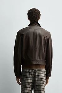 LEATHER JACKET HARRY LAMBERT FOR ZARA X DISNEY