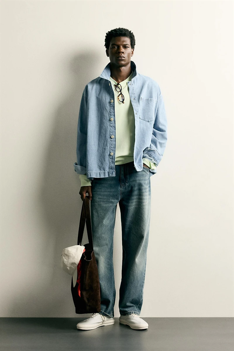 BOXY FIT DENIM SHIRT