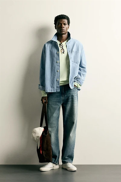 BOXY FIT DENIM SHIRT