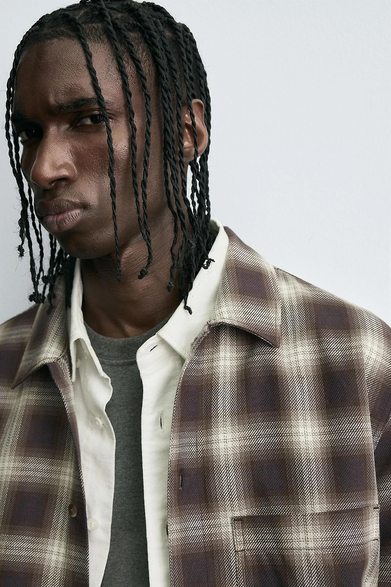 PLAID OVERSHIRT