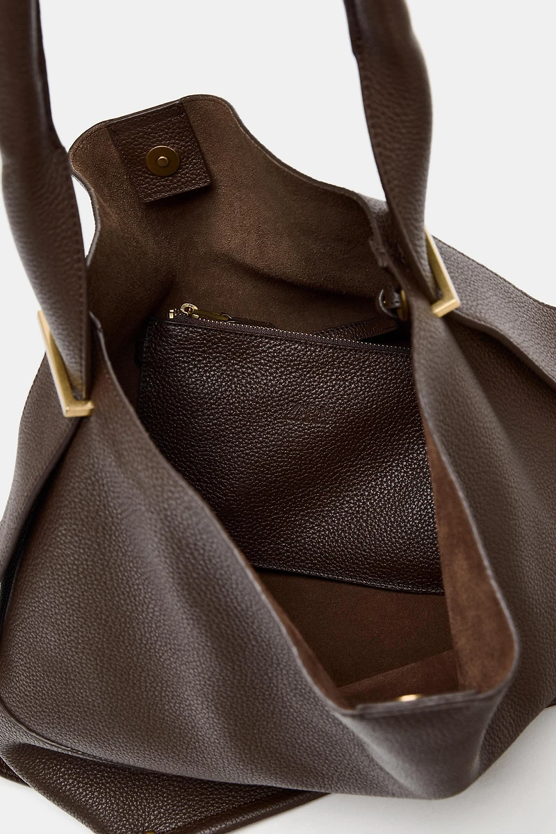 MAXI SAC SEAU EN CUIR