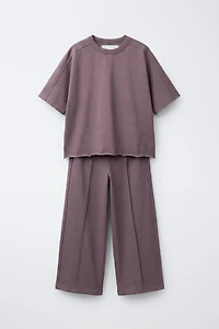 HEAVY WEIGHT TOP AND CULOTTES SET