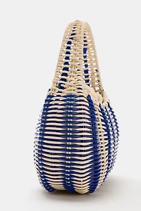 RIGID WOVEN HANDBAG