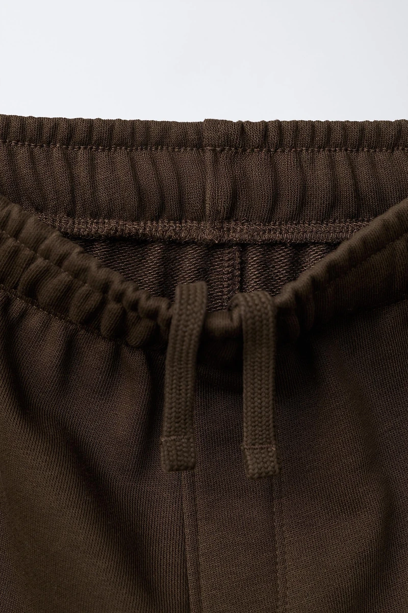 EMBROIDERED HOODIE AND WIDE LEG PANTS SET